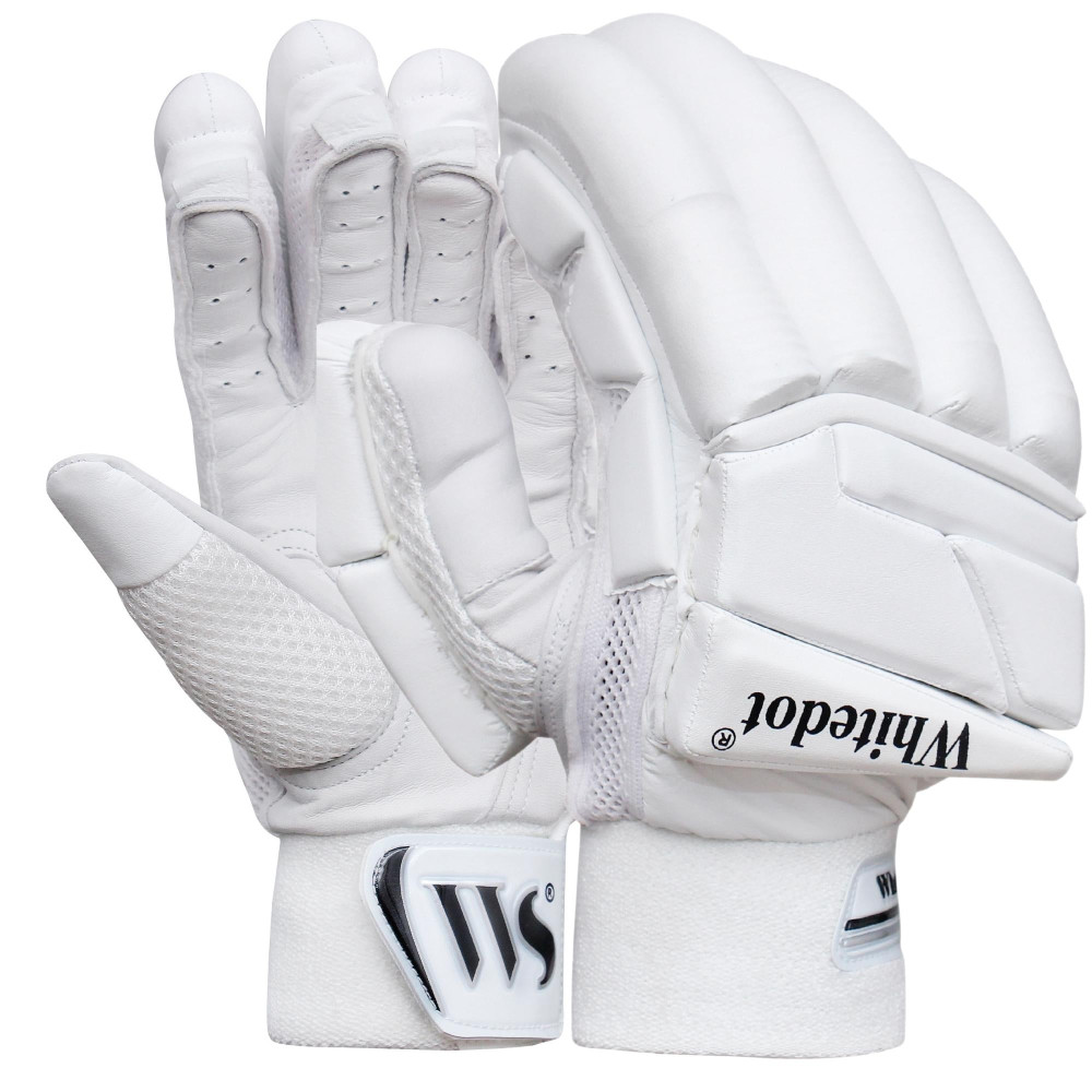 Whitedot Citadel White Players Cricket Batting Gloves Whitedot Citadel White Players Cricket Batting Gloves