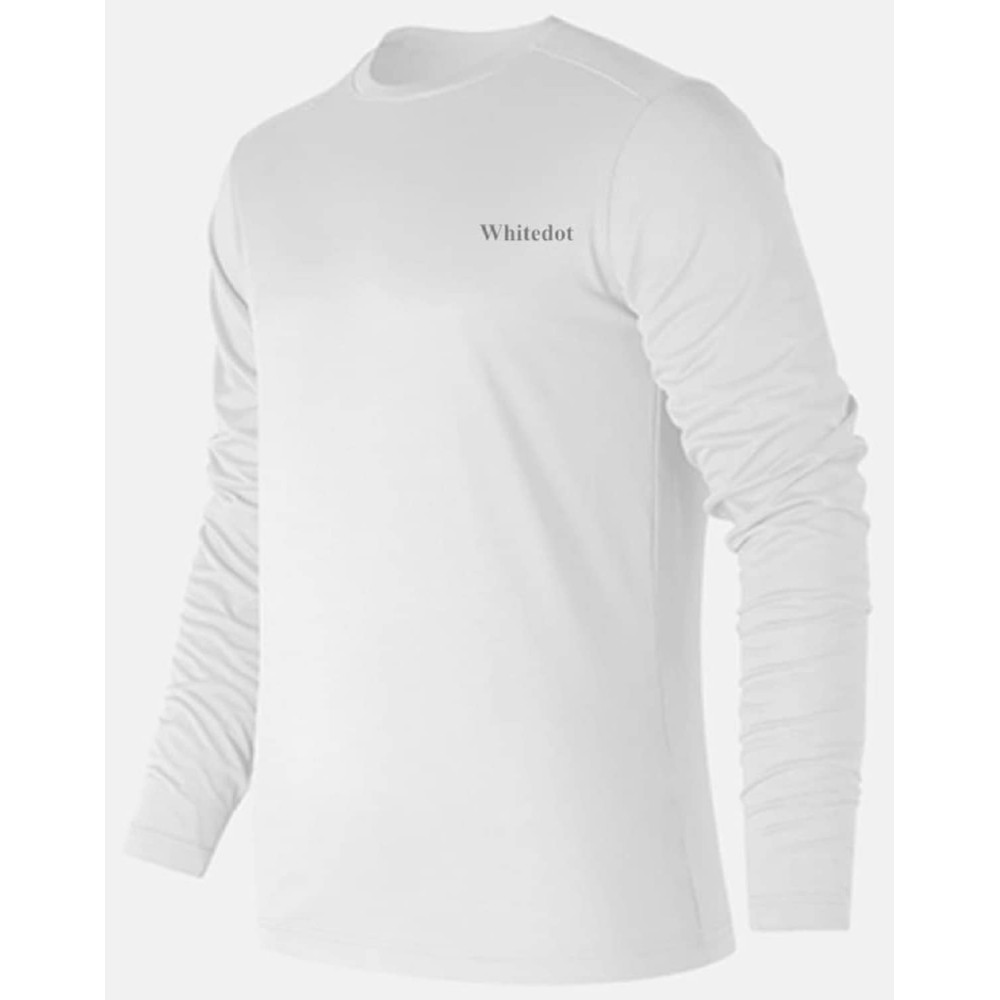 Whitedot Alpha White Long Sleeve Compression Top Whitedot Alpha White Long Sleeve Compression Top