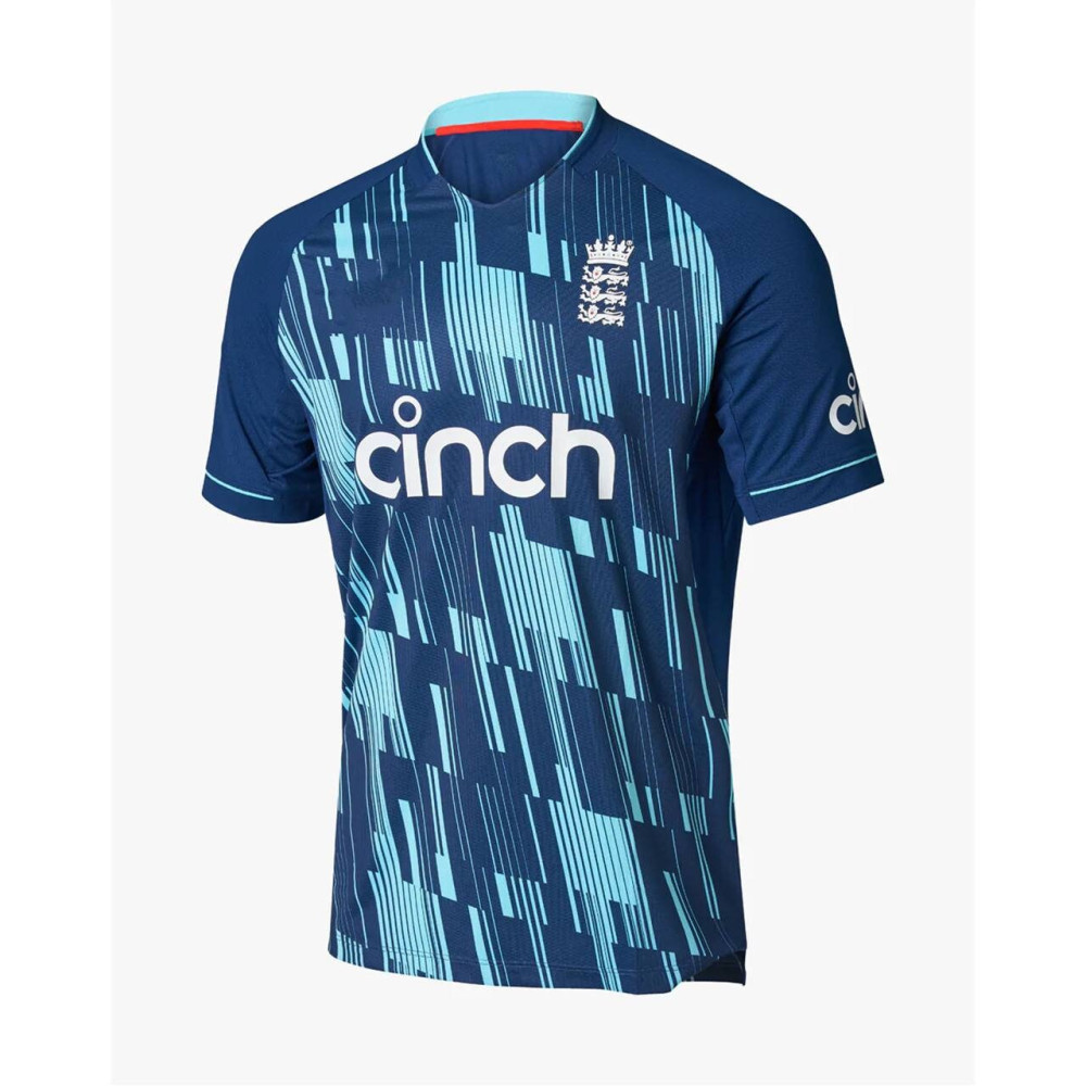 England Blue 2022 ODI World Cup Half Sleeves Cricket Fan Jersey - 100% Dryfit Polyester - With Name Personalization England Blue 2022 ODI World Cup Half Sleeves Cricket Fan Jersey - 100% Dryfit Polyester - With Name Personalization
