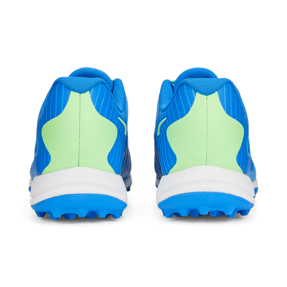 Puma x one8 22 FH Rubber Unisex Cricket Shoes - Bluemazing-Elektro Green-Puma White Puma x one8 22 FH Rubber Unisex Cricket Shoes - Bluemazing-Elektro Green-Puma White