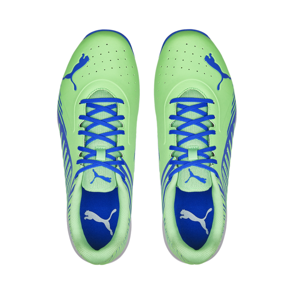 Puma 22 FH Rubber Unisex Cricket Shoes - Elektro Green-Bluemazing-Puma White Puma 22 FH Rubber Unisex Cricket Shoes - Elektro Green-Bluemazing-Puma White
