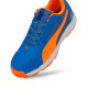 Puma High Run Cricket Shoes - Bluemazing-Orange Glow-PUMA White Puma High Run Cricket Shoes - Bluemazing-Orange Glow-PUMA White