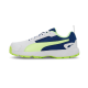 Puma High Run Cricket Shoes - PUMA White-Blazing Blue-Fast Yellow Puma High Run Cricket Shoes - PUMA White-Blazing Blue-Fast Yellow