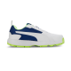Puma High Run Cricket Shoes - PUMA White-Blazing Blue-Fast Yellow Puma High Run Cricket Shoes - PUMA White-Blazing Blue-Fast Yellow