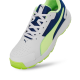 Puma High Run Cricket Shoes - PUMA White-Blazing Blue-Fast Yellow Puma High Run Cricket Shoes - PUMA White-Blazing Blue-Fast Yellow
